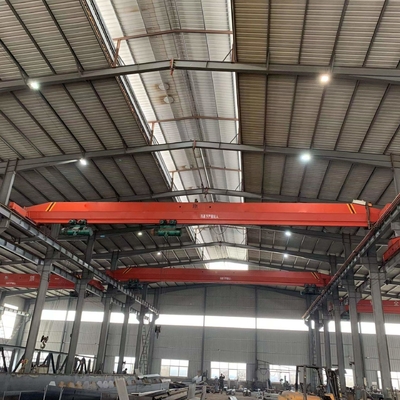 7.5 Ton Single Girder Overhead Crane 6m Pendant Line Controls With Rope Hoist