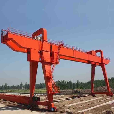 45ton Double Girder Hook Gantry Crane With Cantilever Rail Mounted Running