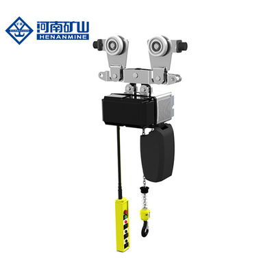 Double Brake Chain Block Hoist High Strength Safety Hook 1 Ton Manual Trolley