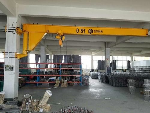 BX Wall Slewing Jib Crane With Single Or Double Speed Electric Hoist And Chian Hoist