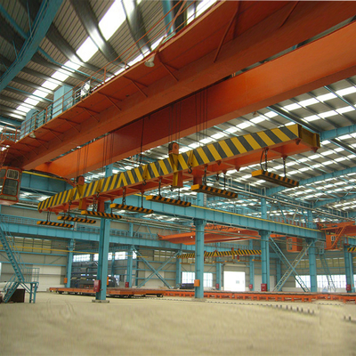 5T QL Hang Beam Double Girder Electromagnetic Bridge Crane For Factory