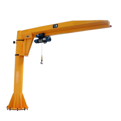 Indoor / Outdoor Pillar Mounted Jib Crane , 1.5 R / Min Swing Arm Jib Crane