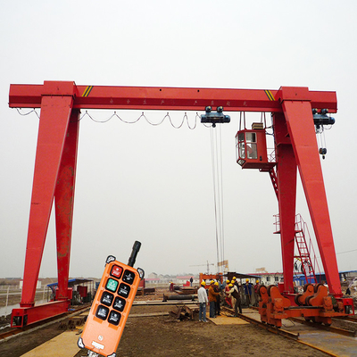 20t Lifting  Remote Single Beam Gantry Crane With Electric Hoist For Outdoor Using