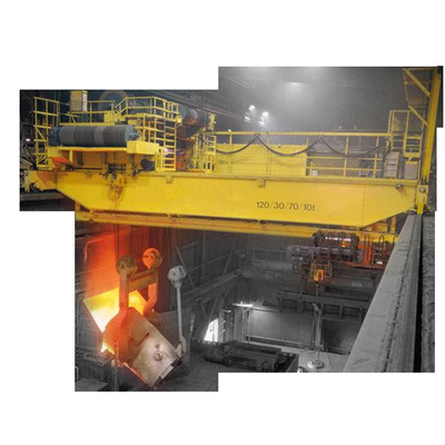QDY 32t Hook Electric Overhead Traveling Casting Crane Double Beam