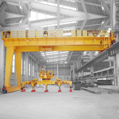 High Technique Double Girder Semi Gantry Crane For Warehouse