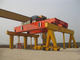 550T A5 Double Girder Overhead Crane 28m With Cab Control Hook