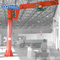 Red Color 3T 20m/Min Warehouse Pillar Mounted Jib Crane With Hoist